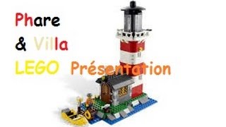 Présentation LEGO  Phare et Villa moderne [upl. by Yereffej]