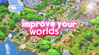 TOP MOD to improve the way your sims 4 worlds look insanely detailed map replacements [upl. by Kersten]