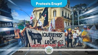 Canary Islands Unite Against OverTourism Thousands Demand Change [upl. by Gardal]