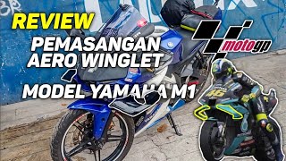 REVIEW PEMASANGAN AERO WINGLET MODEL MOTO GP DI MOTOR R15 [upl. by Pradeep503]