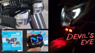 LIU HJG Led Foglight with Devil Eye  Way Maker Mini Driving Light [upl. by Sallyanne]