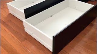 How to assemblebuild IKEA Dresser Drawers  FAST amp EASY [upl. by Wearing]