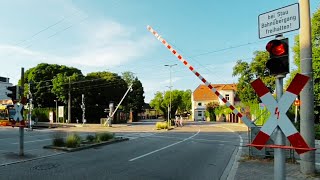 Ettlingen Erbprinz Railway Crossing BadenWürttemberg [upl. by Odla]