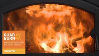 QuadraFire® Pioneer II Wood Fireplace Video [upl. by Ticon]