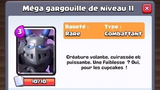 Clash Royale DEFI MEGA GARGOUILLE en vidéo  gameplay exclusifs [upl. by Naibaf]