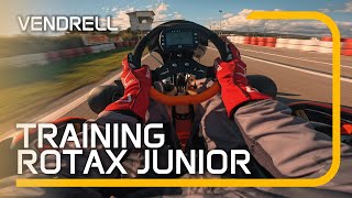 Karting Vendrell  Onboard Mario Girones Rotax Junior  Kart CRG [upl. by Eanad]