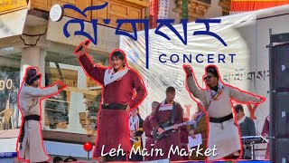 Losar Concert at Leh Main Market  Losar Celebration Ladakh 2023 Ladakhi Losar [upl. by Nniuqal]