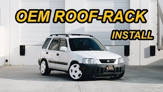 HONDA CRV GETS AN OEM ROOF RACK INSTALL [upl. by Ednew]