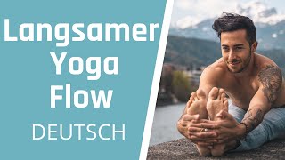 Langsamer Yoga Flow für Anfänger 15 Minuten Deutsch [upl. by Iadahs904]