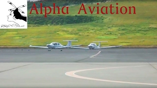 航空機あれこれ＃Alpha Aviation  Diamond DA40 Demo Flight 飛行機演技飛行 [upl. by Ellennad]