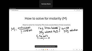 Molarity Example [upl. by Zacherie]