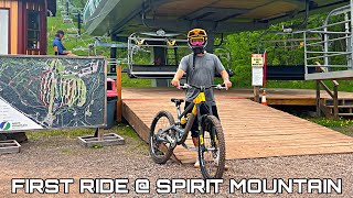 FIRST RIDE  SPIRIT MOUNTAIN BIKE PARK DULUTH MN [upl. by Cathy]