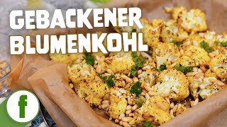 Gebackenes Blumenkohl Curry mit Pinienkernen [upl. by Osric]