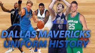 NBA Uniform History  Dallas Mavericks [upl. by Portugal]