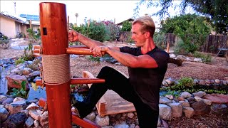 Top 10 Wing Chun Wooden Dummy Techniques and Fighting Applications of the Muk Jong [upl. by Sorodoeht]