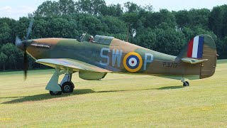 3 Hawker Hurricanes  Old Warden in HD [upl. by Libby]