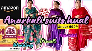 “Amazon Anarkali Suits Collection  MustHave Festive Ethnic wear”Ethnic outfits Starts at 499 [upl. by Inez485]