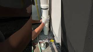 Why are you drilling into the drainage pipe electricalcontractor plumber [upl. by Heath270]