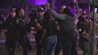 7 arrested amid unrest over police shooting of DC violence interrupter [upl. by Ashman461]