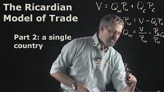 International Economics The Ricardian Model of Trade Part 2  A Single Country [upl. by Mercier]