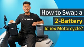 How to Swap Batteries in Your 2Battery Ionex Motorcycle  Full Guide [upl. by Ennaeiluj616]