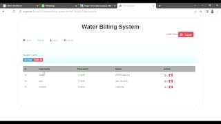 Water Billing Management System [upl. by Auqenes231]