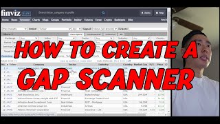 How To Create A Gap Scanner For Beginners [upl. by Narcho811]