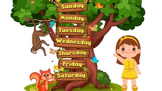 Days of the Week Song  7 Days of the Week – Nursery Rhymes amp Childrens Songs by Children Toons [upl. by Kimberli]