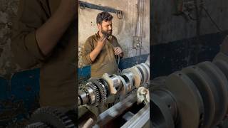 DIY Crankshaft Refinishing Tips and Tricks automobile workshop machine shorts [upl. by Htessil]