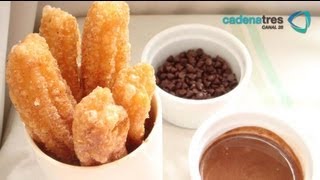 Receta para preparar mordidas de churros Receta de churros  Churros tradicionales [upl. by Deth103]