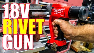 FIRST EVER Milwaukee 2660 M18 FUEL Rivet Gun Review 4500 Pull Force [upl. by Forrester]