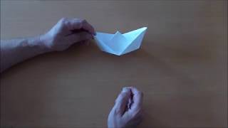 Papierschiff falten ganz einfach paper ship fold [upl. by Tessler]