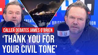 James OBriens lengthy Israel debate ends with LBC caller disagreeing intelligently  LBC [upl. by Fabiola]