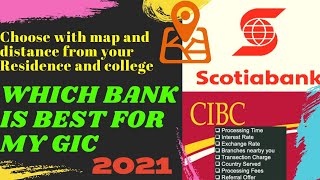 WHICH BANK IS BEST FOR MY GIC  SCOTIA BANK amp CIBC  which bank is best for gic in canada [upl. by Yecak]