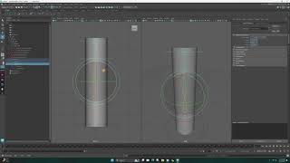 Maya Quick Intro to Rigging by Rigging a Cylinder Settingup Rig Controllers and Scale Constrain [upl. by Tesler]