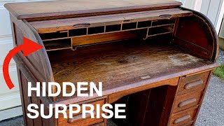 Restoring a Broken Desk  Shellac Finish and Wood Repair by Fixing Furniture [upl. by Kroy]