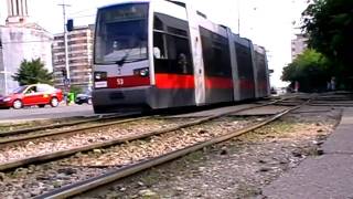 Tramvaie Siemens ULF in Oradea 5  Siemens ULF Trams in Oradea 5 15 06 amp 16 07 2010 [upl. by Nnairrehs]