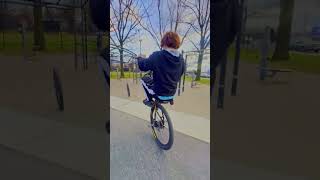 I STOLE HIS FRONT WHEEL shorts bikelife wheelie [upl. by Klump]