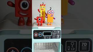 Satisfying Dishwasher Cleaning Numberblocks  ASMR Toy Washing Fun numberblocks dishwasher toys [upl. by Tempa]