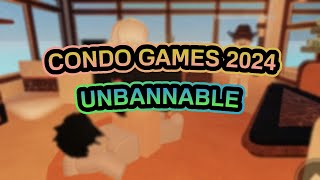 ROBLOX UNBANNABLE CONDO GAMES IN 2024 SERVER IN DESC [upl. by Annayoj]