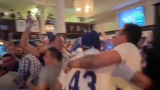 Dodger fans celebrate first World Series game against the Yankees [upl. by Adaval]