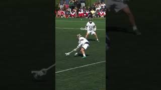 Notre Dame Lacrosse Scores DOUBLE BehindTheBack Goal shorts [upl. by Zimmerman]