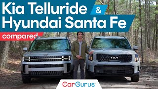 2024 Kia Telluride vs 2024 Hyundai Santa Fe [upl. by Melinda639]