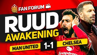 UNITEDS TOOTHLESS FORWARDS Man United 11 Chelsea  LIVE Fans Forum [upl. by Bradney]