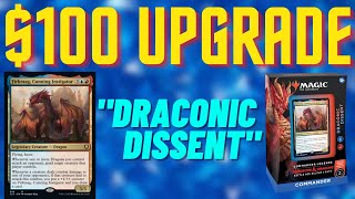 Draconic Dissent Upgrade  Improving the Precon Commander Deck with 100 [upl. by Ariajay]