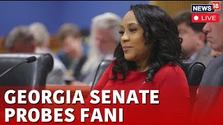 Georgia Senate Holds Special Committee Hearing For Investigation Of Da Fani Willis News18 Live N18L [upl. by Elleyoj842]