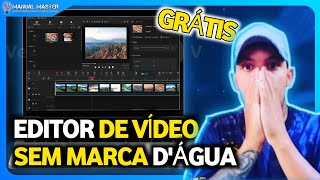 O MELHOR🔥 EDITOR DE VÍDEO PARA PC  SEM MARCA DÁGUA E GRATUITO Tutorial [upl. by Reimer]