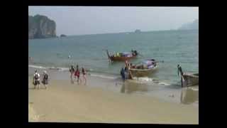 Thailand  Krabi  Zur Ao Nang Beach [upl. by Leoy]