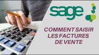 COMMENT SAISIR LES ÉCRITURES DE VENTE SUR LOGICIEL SAGE COMPTABILITÉ [upl. by Atiuqahs]