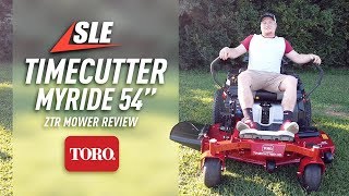 Toro 75212 TimeCutter HD MyRide Zero Turn Mower 54quot 245 HP Review [upl. by Mcnair]